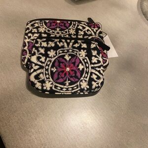 Vera Bradley Black and Purple Cosmetic Bag Set